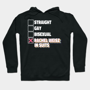 Straight Gay Bisexual Rachel Weisz In Suits Hoodie